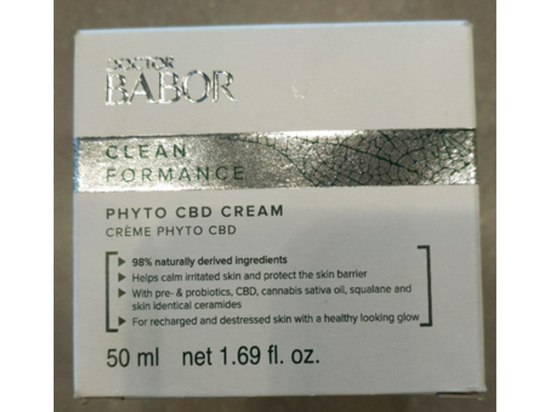Doctor Babor Phyto Cbd Cream, Clean Formance, 1.69 fl oz/50 mL