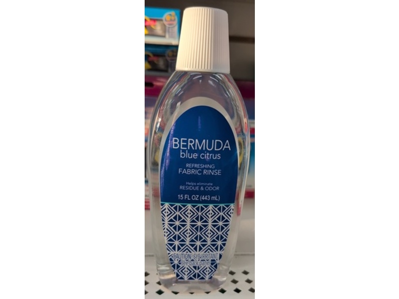 Bermuda Refreshing Fabric Rinse, Blue Citrus, 15 fl oz/443 mL, Pack Of 2