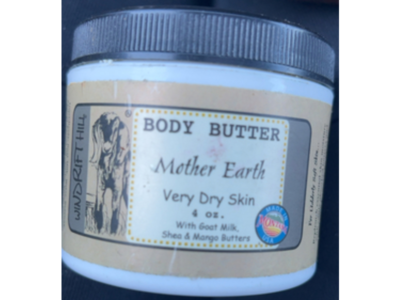 Wildrift Hill Mother Earth Body Butter, Goat Milk, Shea & Mango Butters, 4 oz