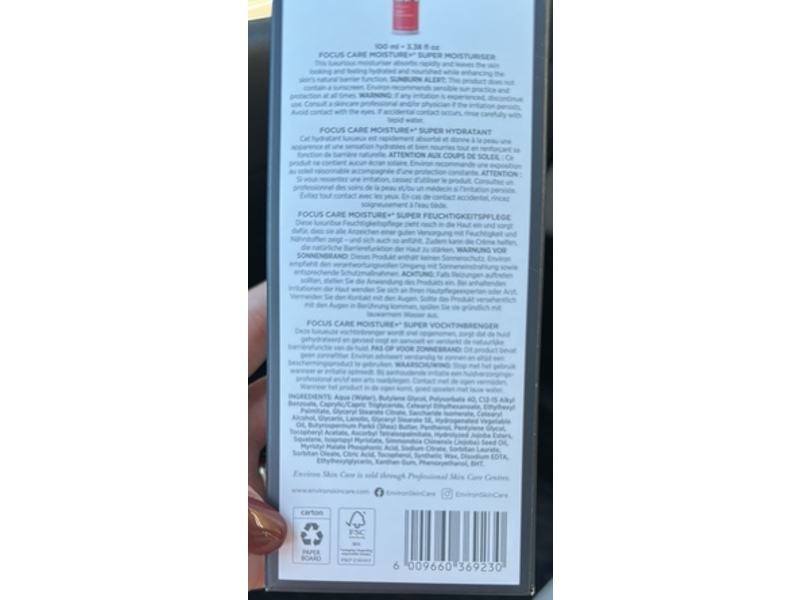 Environ Super Moisturizer, 3.38 fl oz/100 mL