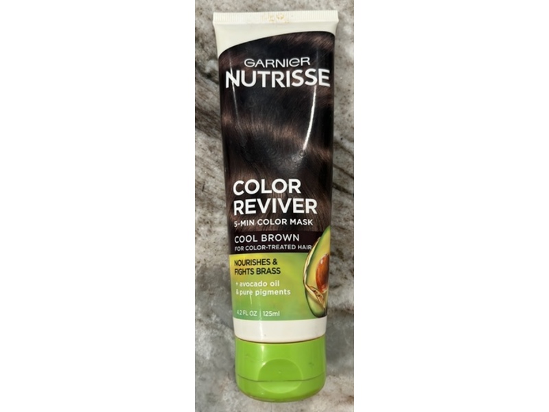 Garnier Nutrisse Color Reviver Color Mask, Cool Brown, 4.2 fl oz/125 mL