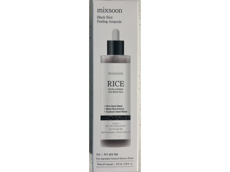 Mixsoon Peeling Ampoule, Black Rice, 3.38 fl oz/100 mL