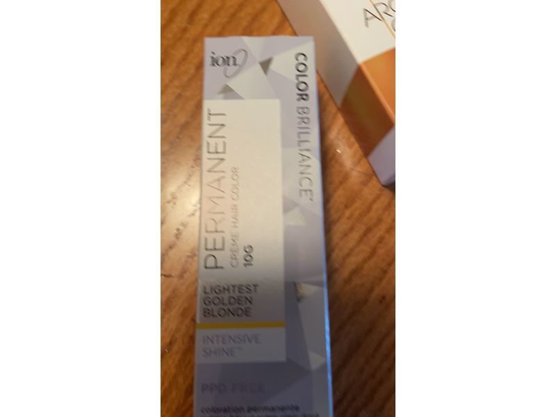 Ion 10G Lightest Golden Blonde Permanent Creme Hair Color 10G Lightest Golden Blonde