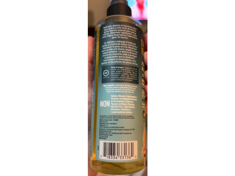 Desert Essence Body Oil, Jojoba & Sweet Almond, 8.28 fl oz/245 mL