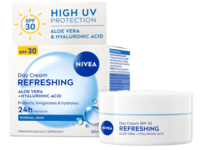 Nivea Refreshing Day Cream, SPF 30, Aloe Vera + Hyaluronic Acid, 50 mL - thumbnail 1