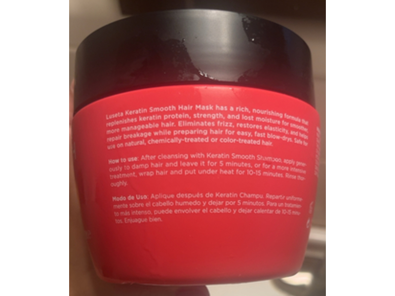 Luseta Keratin Smooth Hair Mask, 16.9 fl oz/500 mL