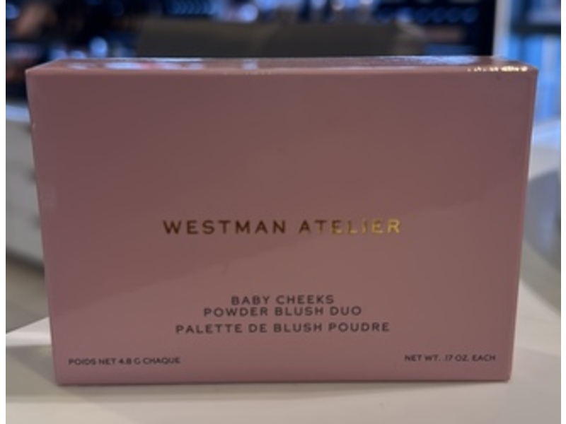 Westman Atelier Baby Cheeks Powder Blush Duo, Suede/Sable, 0.17 oz/4.8 g