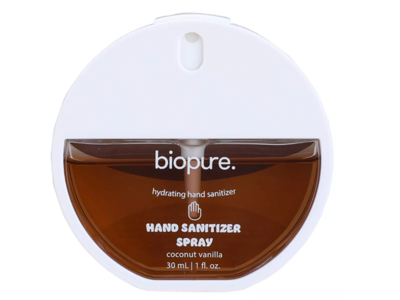 Biopure Hydrating Hand Sanitizer Spray, Coconut Vanilla, 1 fl oz/30 mL