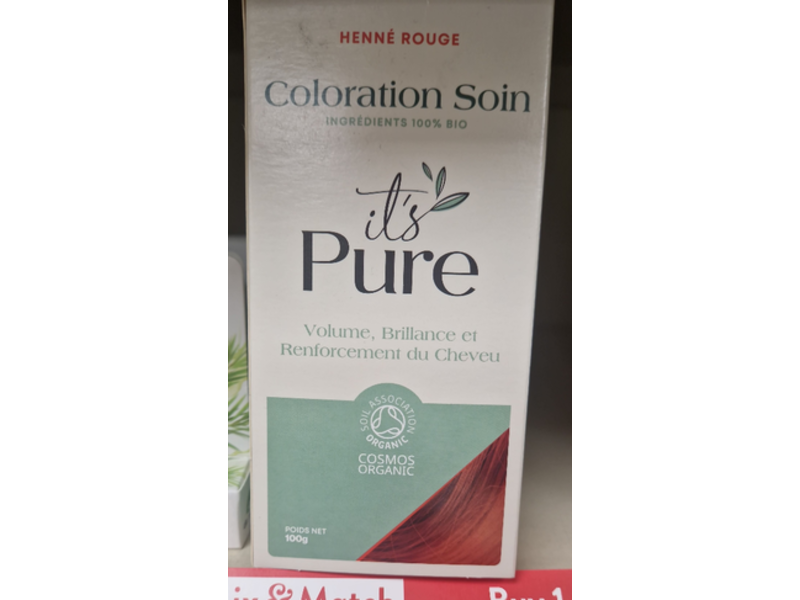 It's Pure Hair Coloring Henna, Red, 100 g