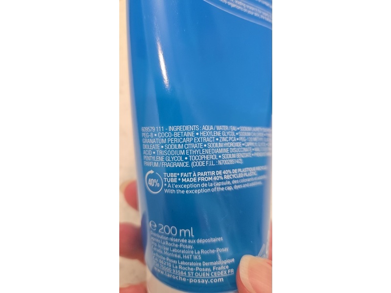 La Roche-Posay Effaclar Purifying Foaming Gel, 6.8 fl oz/200 mL