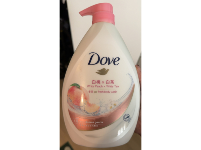 Dove Go Fresh Body Wash, White Peach x White Tea, 33.8 fl oz/1 L