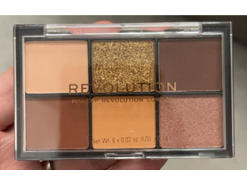Revolution Mini Reloaded Eyeshadow Palette, Velvet Rose, 0.02 oz/0.7 g