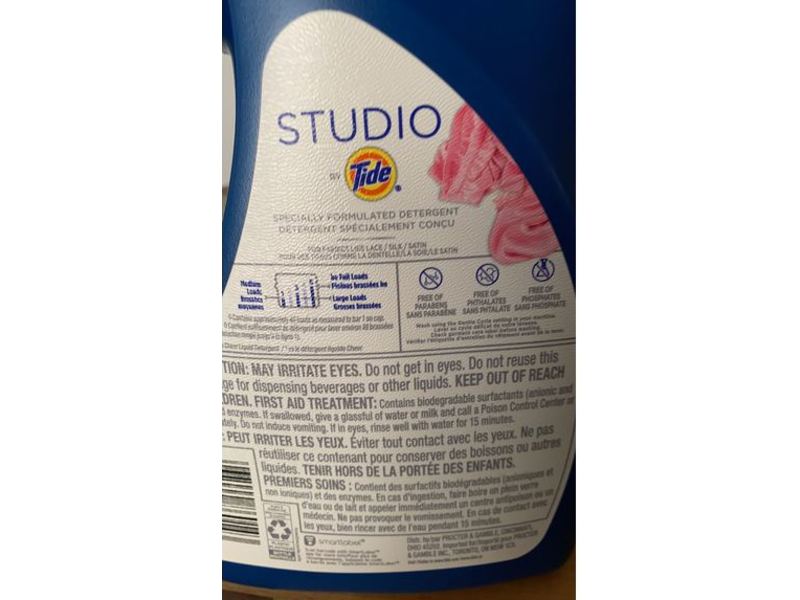 Studio By Tide Liquid Laundry Detergent, Delicates, 48 Loads, 75 fl oz/2.21 L