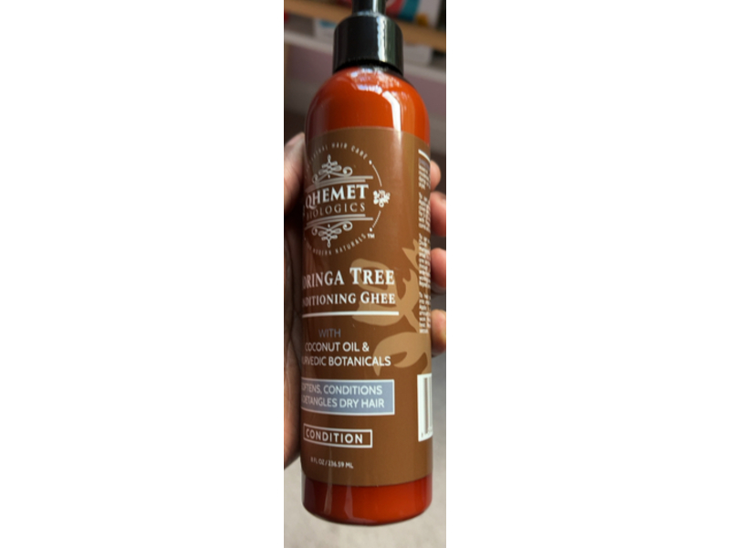 Qhemet Biologics Moringa Tree Conditioning Ghee 8 fl oz/236.59 mL