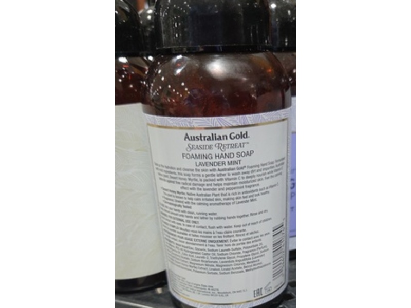 Australian Gold Seaside Retreat Foaming Hand Soap, Lavender Mint, 7.5 fl oz/221 mL