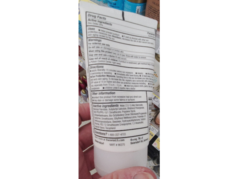 Eucerin Sensitive Mineral Sunscreen Lotion, SPF 50, 4 fl oz/118 mL