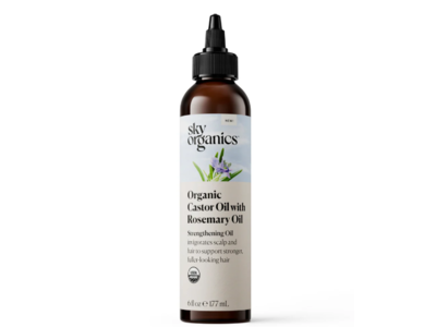 Sky Organics Organic Castor Oil, Rosemary Oil, 6 fl oz/177 mL