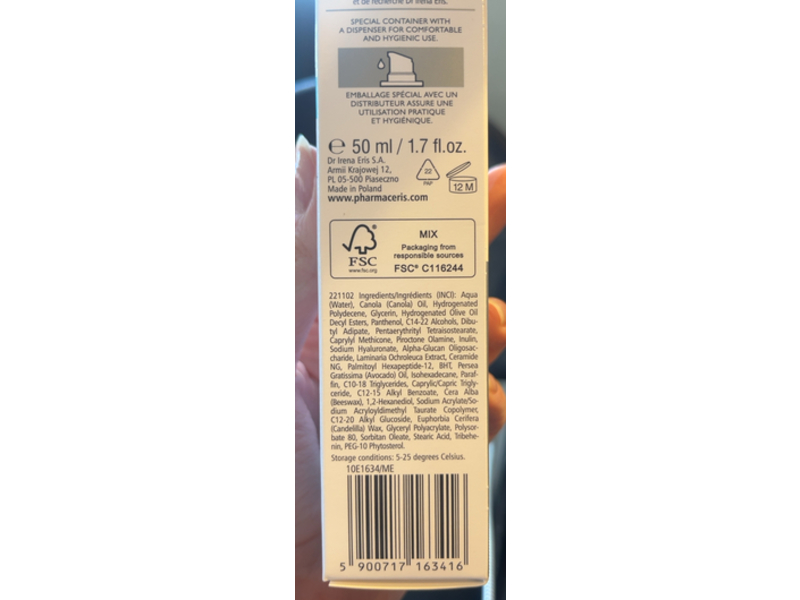 Pharmaceris Lipo-Sensilium Multilipid Nourishing Dermo-Cream, 1.69 oz/50 mL