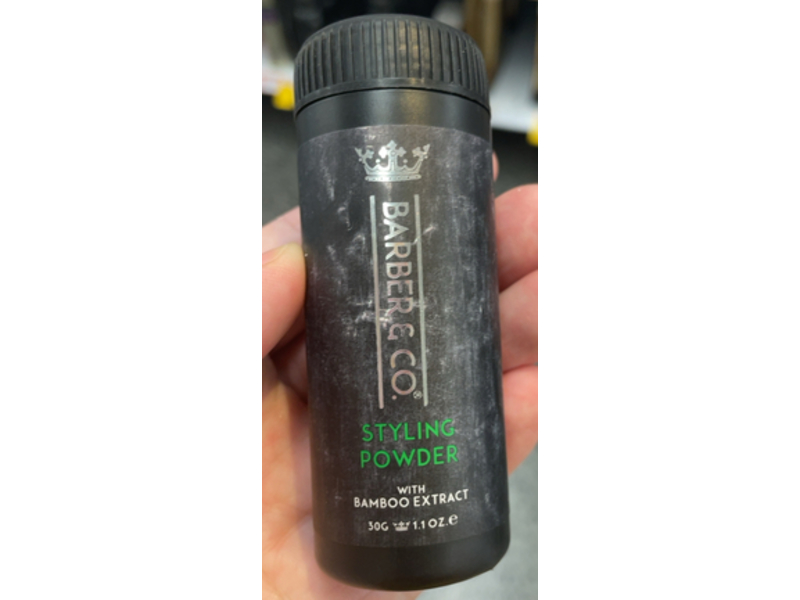 Barber & Co. Styling Powder, Bamboo Extract, 1.1 oz/30 g