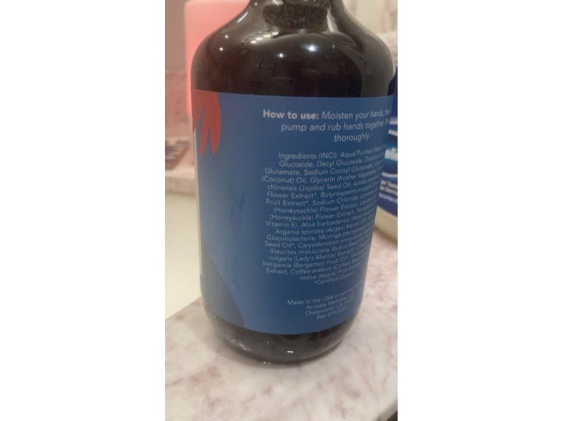 Saavy Naturals Hand Wash, Tahitian Vanilla, 12 fl oz/355 mL, Pack Of 2