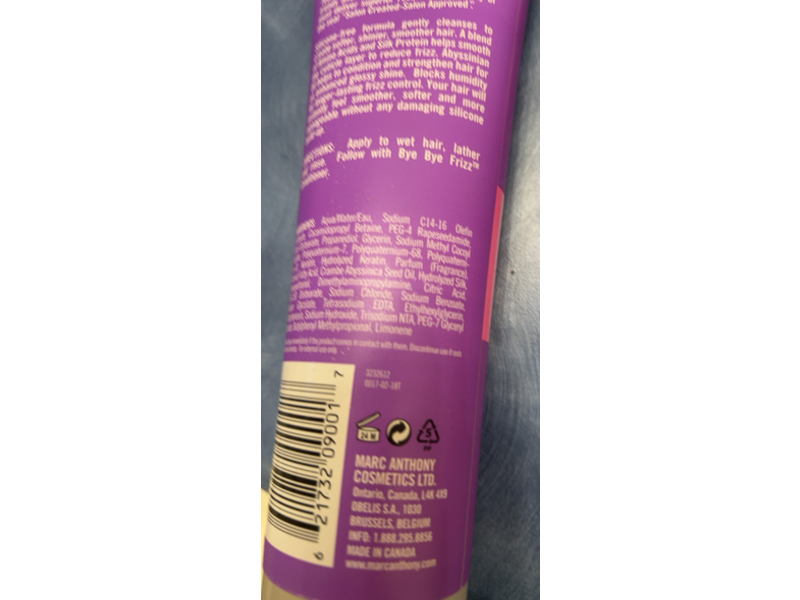 Marc Anthony Bye Bye Frizz Keratin Soothing Shampoo, 8.4 oz/250 mL