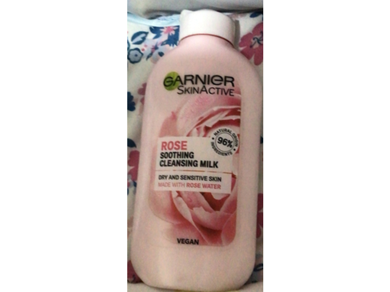 Garnier Skin Active Soothing Cleansing Milk, Rose, 6.7 fl oz/200 mL