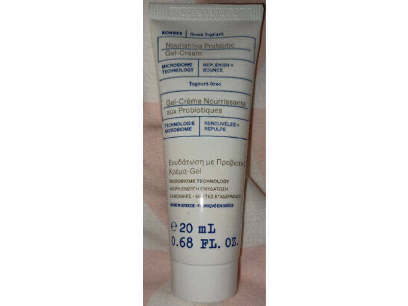 Korres Nourishing Probiotic Gel - Cream, Greek Yoghurt, 0.68 fl oz/20 mL