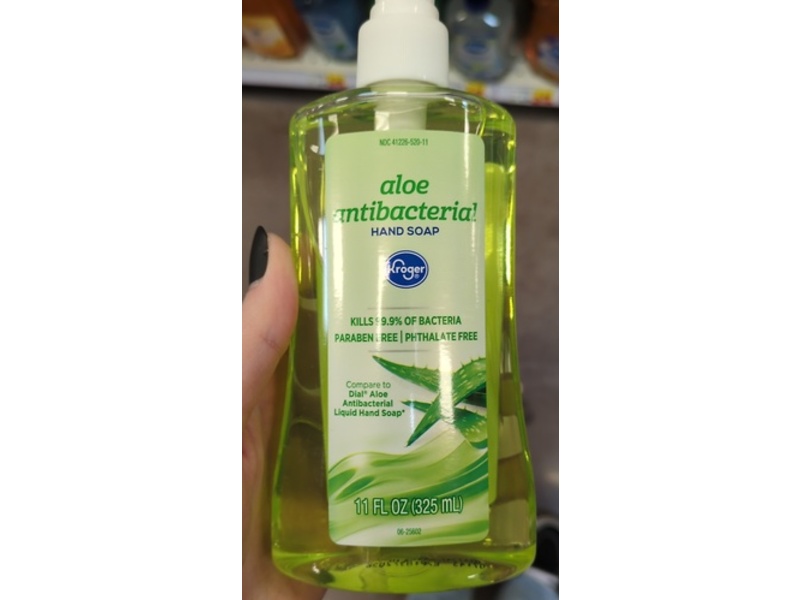 Kroger Antibacterial Liquid Hand Soap, Aloe, 11 fl oz/325 mL
