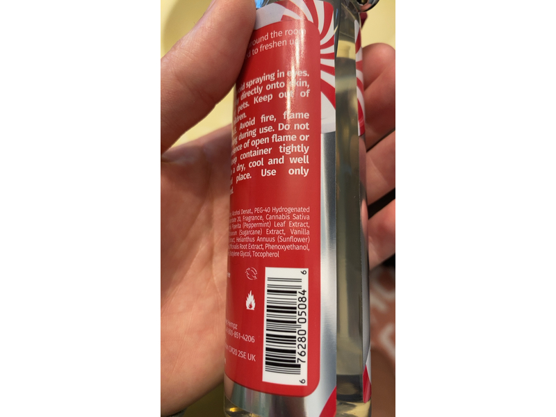 Peppermint Vanilla Swirl Herbal Room Mist, 4.22 fl oz/125 mL