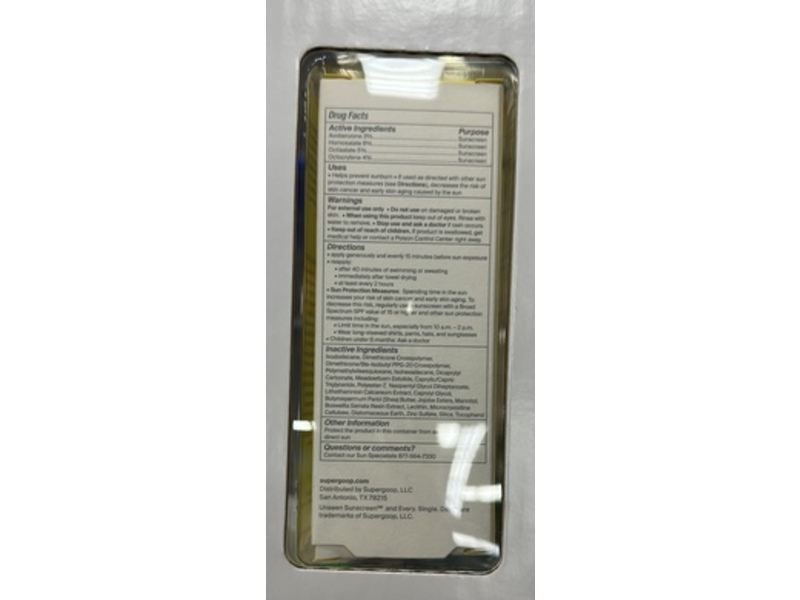 Supergoop! Unseen Sunscreen, SPF 40 PA+++, 1.7 fl oz/ 50 mL