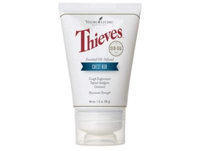 Young Living thieves Essential Oil Infused Chest Oil, 1.76 fl oz/50 g