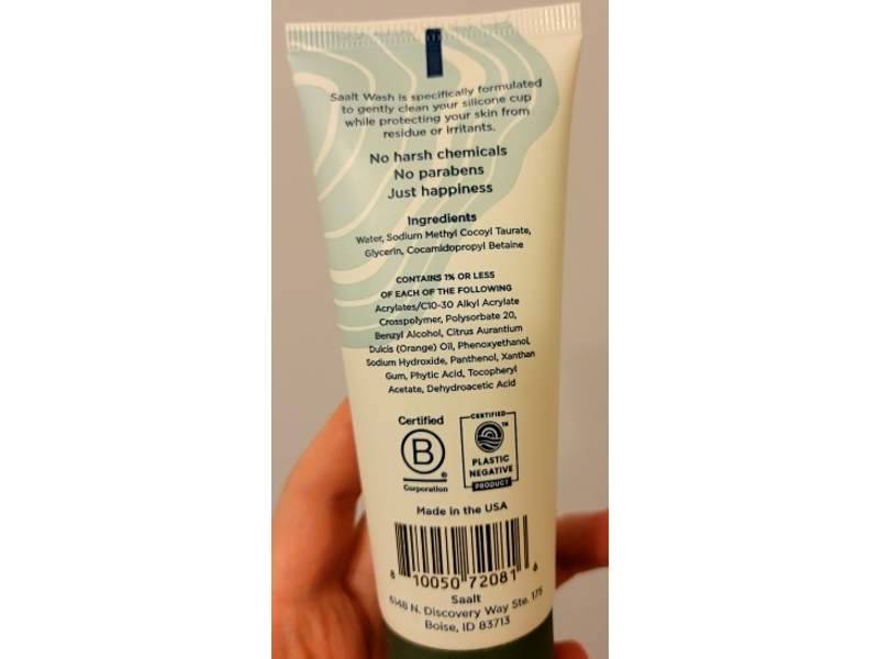 Saalt Cup Wash, 2.5 fl oz/74 mL