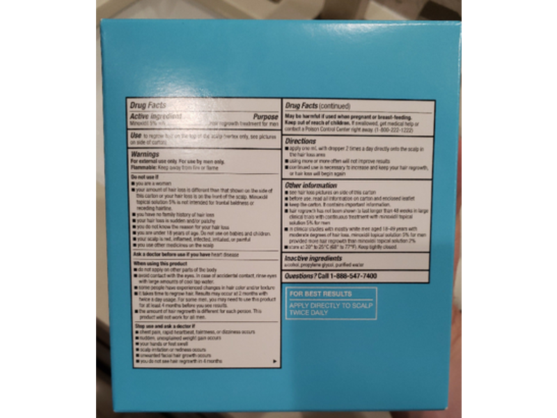 Up & Up Hair Regrowth Treatment For Men, Extra Strength, 2 fl oz/60 mL