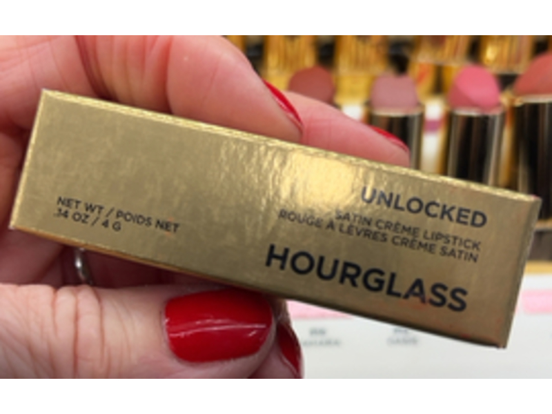 Hourglass Unlocked Stain Creme Lipstick, 324 Roar, 0.14 oz/4 g