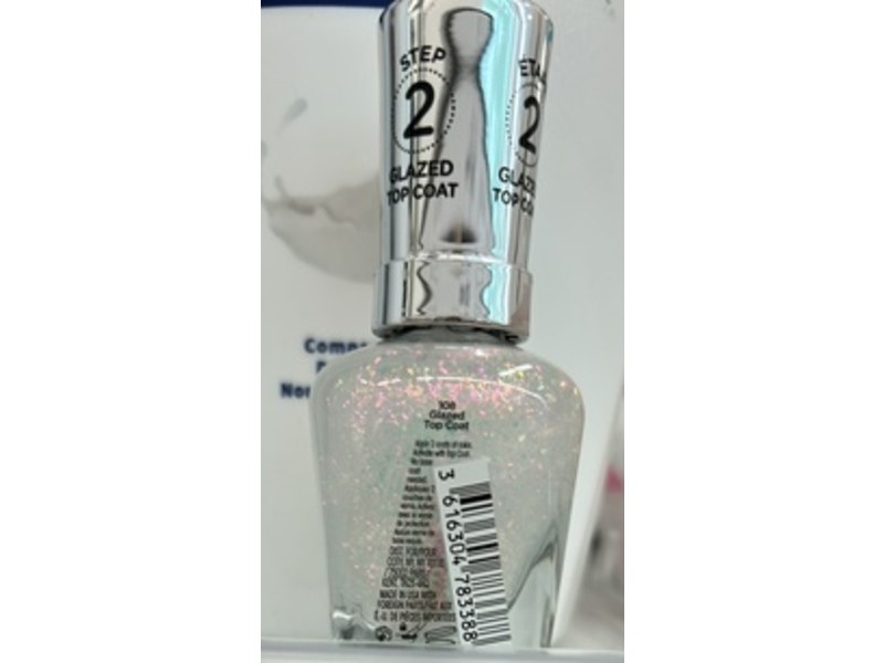Sally Hansen Miracle Gel, 108 Glazed Top Coat, 0.5 fl oz/14.6 mL