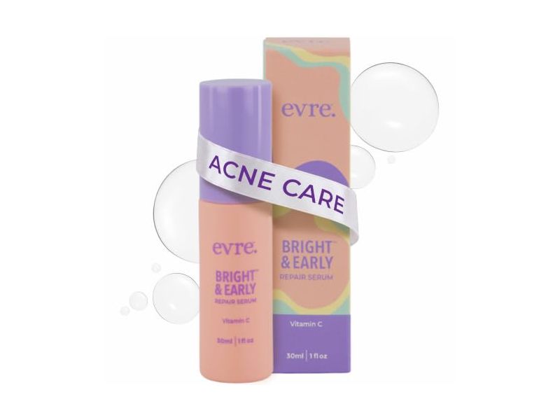 Evre Bright & Early Repair Serum, Vitamin C, 1 fl oz/30 mL