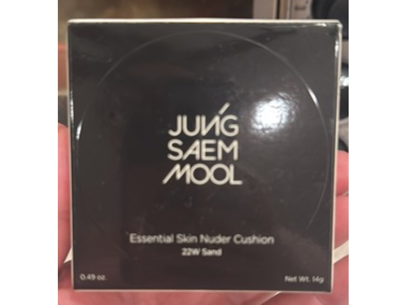 Jung Saem Mool Essential Skin Nuder Cushion, 22W Sand, 0.49 oz/14 g