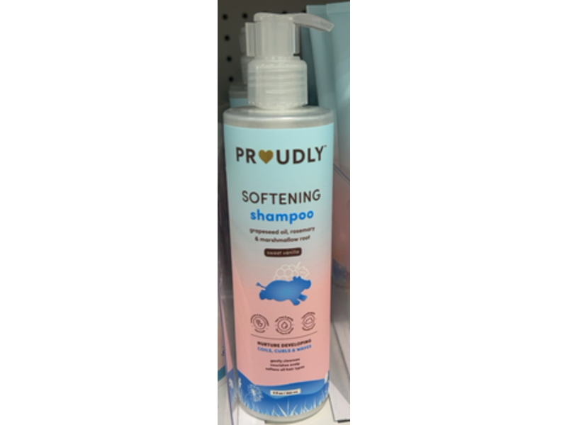 Proudly Softening Shampoo, Sweet Vanilla, 9 fl oz/266 mL, Pack Of 2