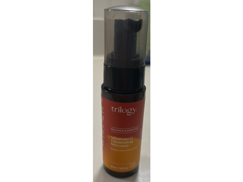 Trilogy Balance & Brighten Vitamin C Cleansing Mousse, 1.69 fl oz/50 mL