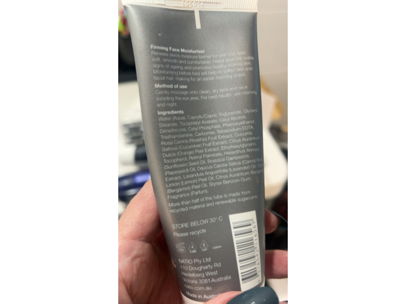 Natio Firming Face Moisturiser, 3.5 oz/100 g