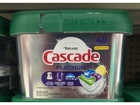 Cascade Platinum Dishwasher Detergent, Lemon Scent, 40 Pacs, 21.6 oz/612 g - Image 2