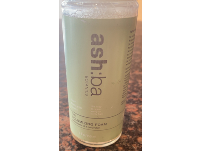 Ashba Botanics Curl Volumizing Foam, 5 fl oz/150 mL