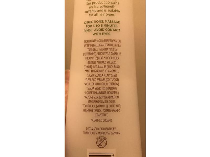 Trader Joe's Tea Tree Tingle Conditioner, 16 fl oz/473 mL