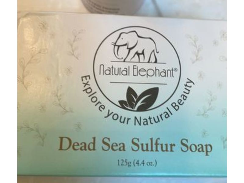 Natural Elephant Dead Sea Sulfur Soap, 4.4 oz/125 g, Pack Of 5