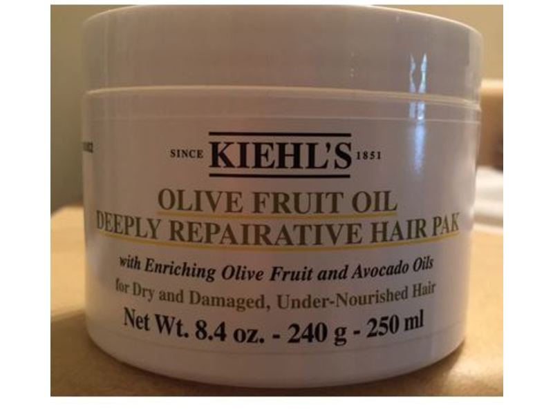 Kiehl's Olive Fruit Oil Deeply Repairative Hair Mask, Olive Fruit & Avocado Oil, 8.4 oz/250 mL