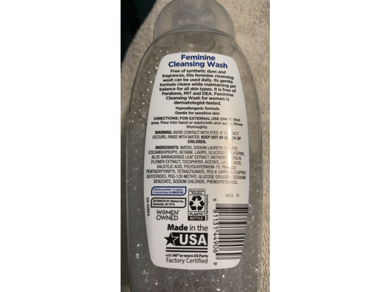 Equate Feminine Cleansing Wash, 13 fl oz/ 384 mL