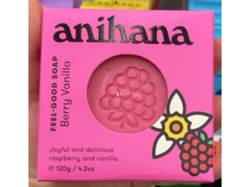 Anihana Feel Good Soap, Berry Vanilla, 4.2 oz/120 g