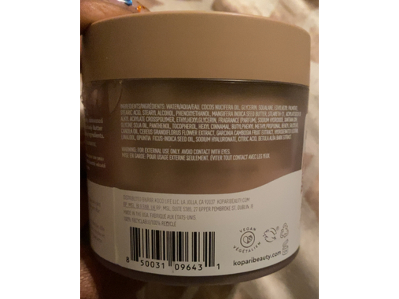 Kopari, Ultra Restore Body Butter, Tahitian Vanilla, 7.7 fl oz/230 mL