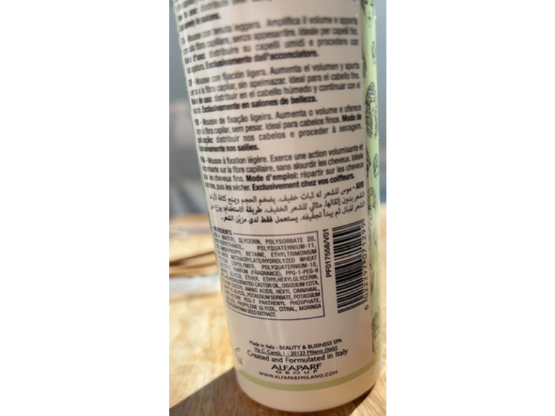 Alfaparf Milano Style Stories Volume Mousse, Light Hold, 4.23 fl oz/125 mL