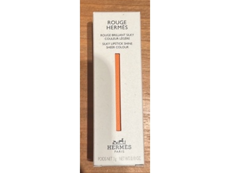 Hermes Rouge Slicky Shine Lipstick, 48 Rose Boise, 0.10 oz/3 g